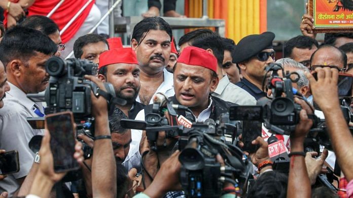 File photo of Samajwadi Party national president Akhilesh Yadav | Photo: ANI