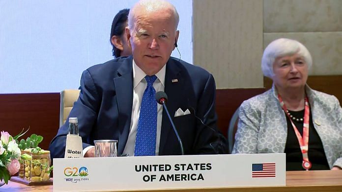 US President Joe Biden in New Delhi on Saturday | ANI