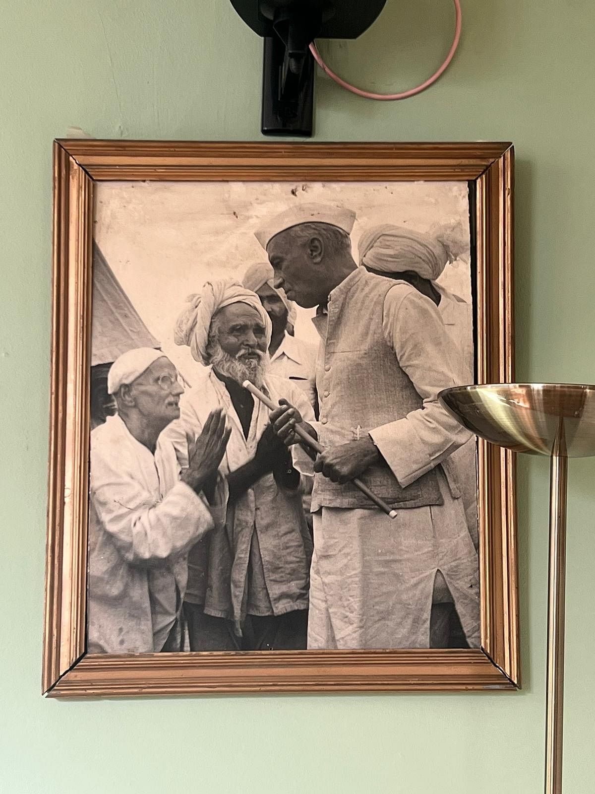 A photo showing Jawaharlal Nehru hangs in the club | Ayesha Siddiqa