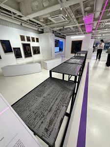 A photo exhibition in the unique exhibition hall, HiKR Artrium | Photo: Monami Gogoi | ThePrint