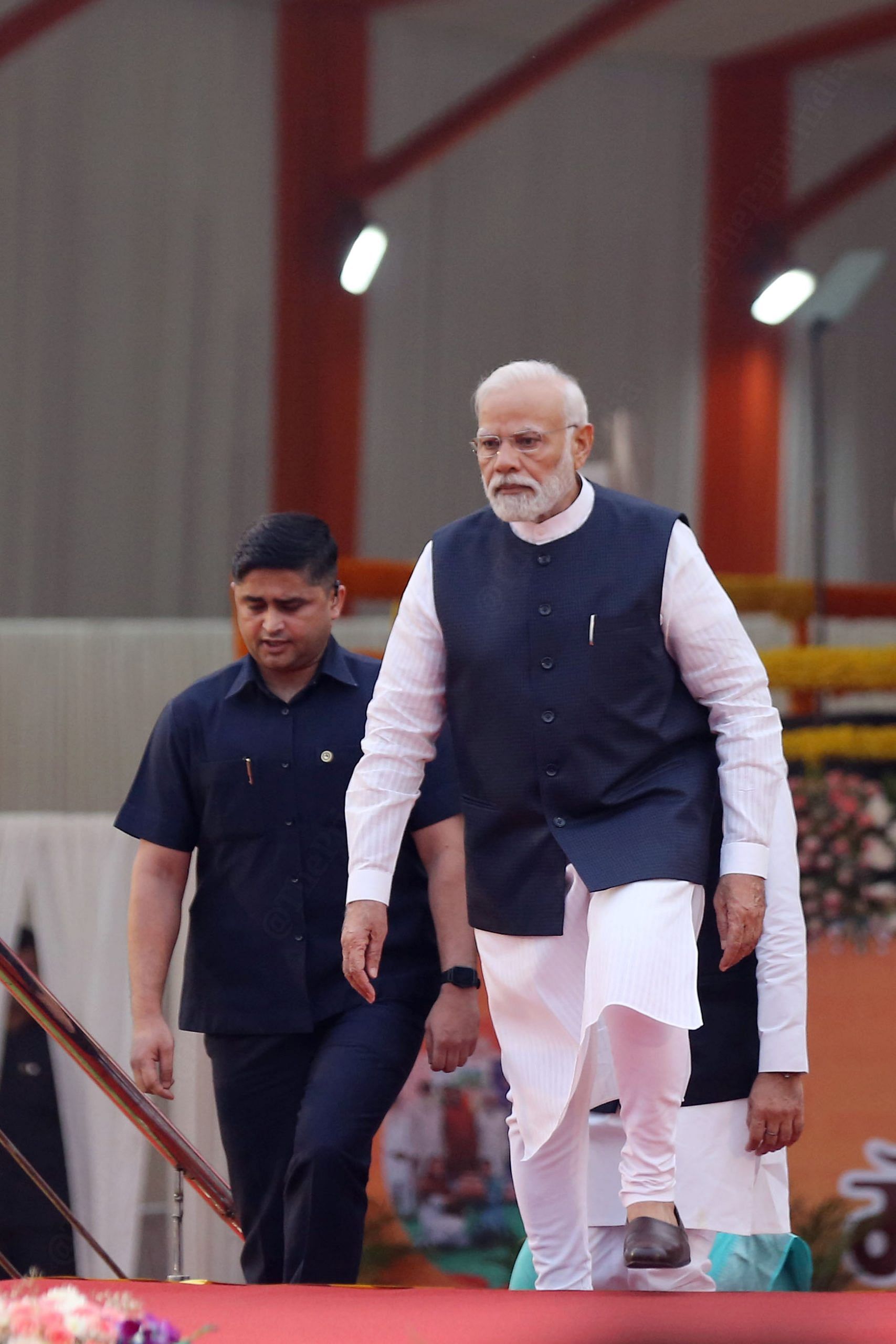 Prime Minister Narendra Modi arrives at the event | Photo: Suraj Singh Bisht | ThePrint