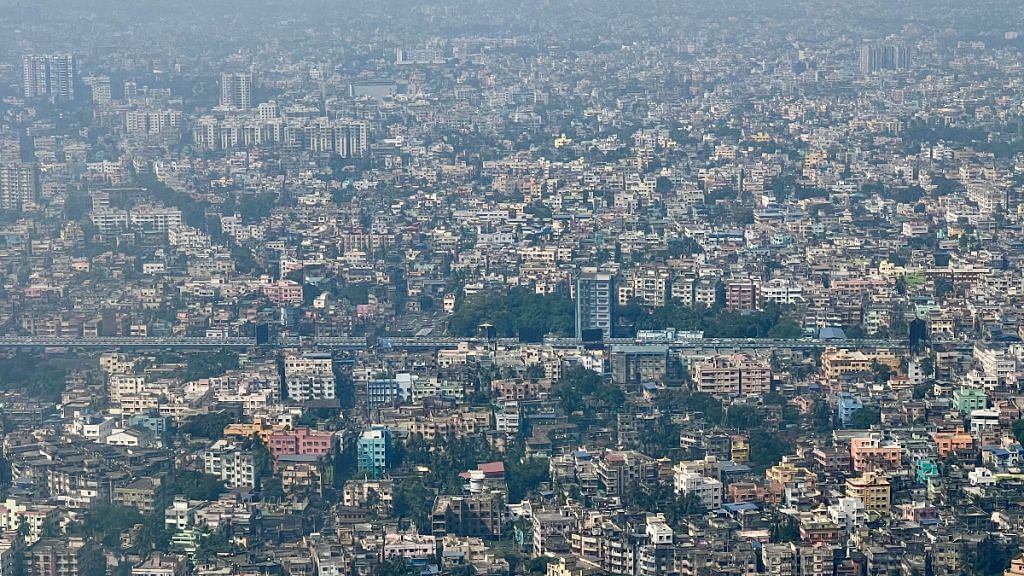 Representational image showing aerial view of residential and commercial building in Kolkata, India | Reuters