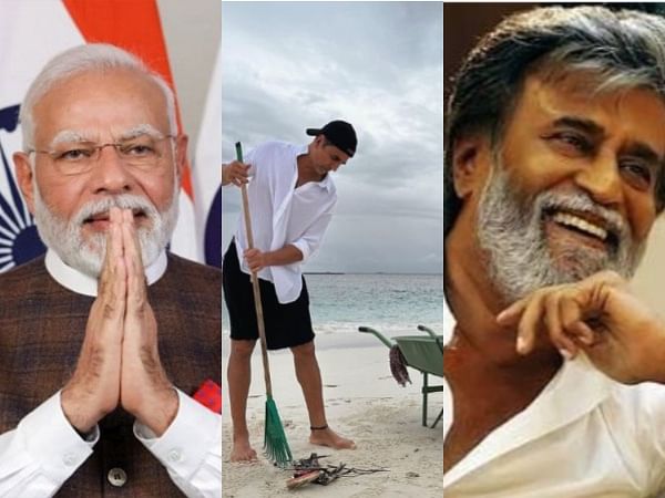 Akshay Kumar, Rajinikanth come forward in support of PM Modi's ‘Swachhata Hi Seva’ campaign