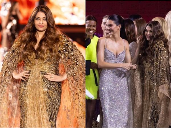 Aishwarya Rai dazzles in golden gown at Paris Fashion Week, poses with Kendall Jenner