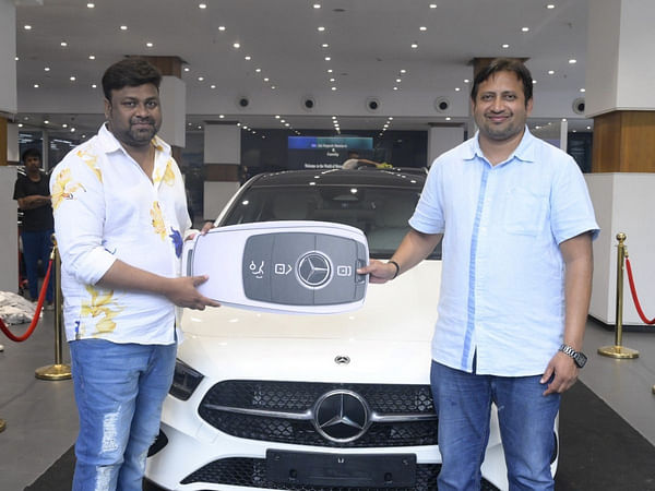 Blockbuster Producer SKN gifted a brand new Mercedes Benz car to Cult Blockbuster 