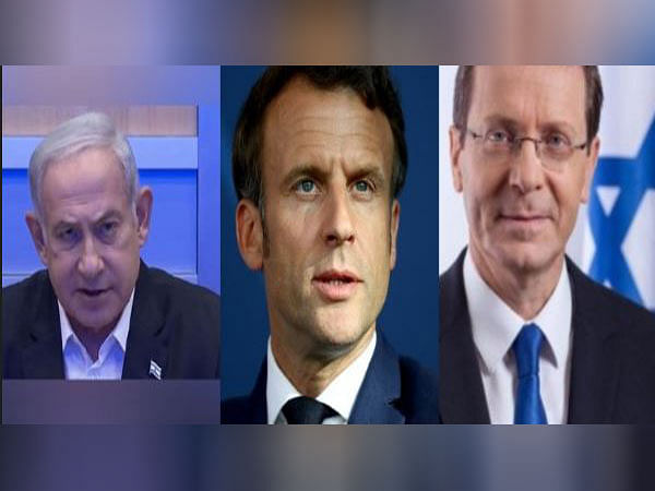 Macron speaks to Herzog, Netanyahu; affirms France's support for Israel 