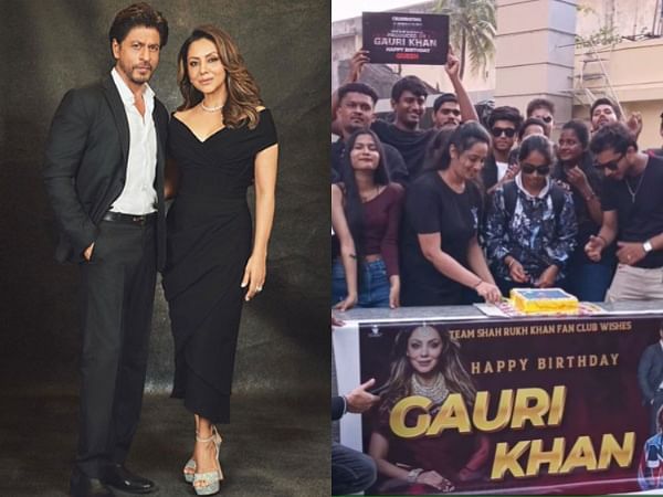 SRK fans celebrate Gauri Khan's birthday in Mumbai, calls her 