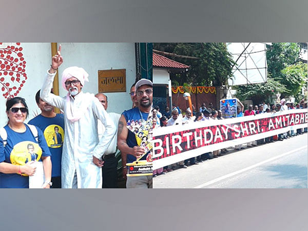 Fans celebrate Amitabh Bachchan's birthday in Mumbai 