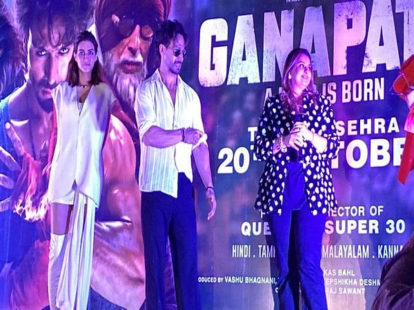 Kriti Sanon, Tiger Shroff shine in white outfits at 'Ganapath - A Hero Is Born' event