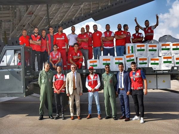 India's humanitarian aid for Palestinian people arrives in Egypt