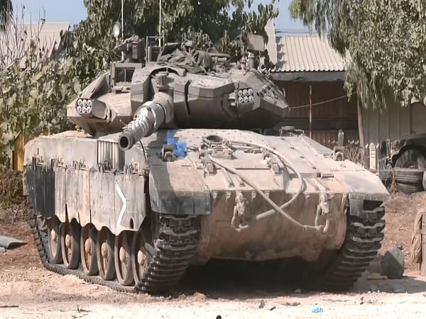 IDF's 'Merkava' tanks in action near the Gaza Strip