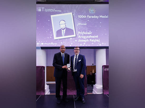 Pioneering Indian-American Scientist Arogyaswami Paulraj honored as the 100th recipient of the IET Faraday Medal