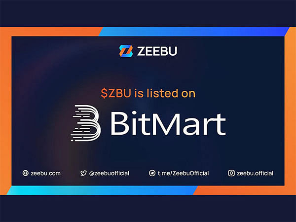 Zeebu Token Lists on BitMart Exchange