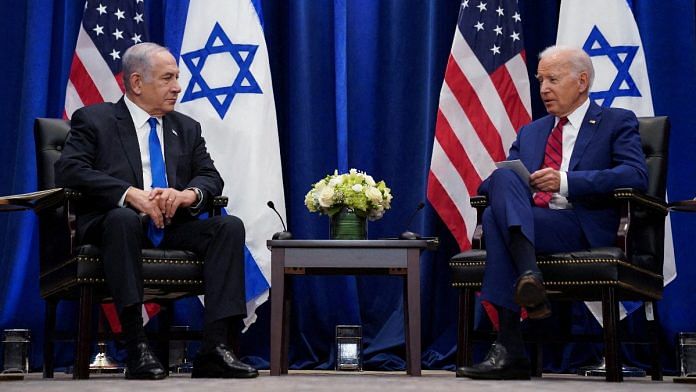 US President Joe Biden holds a bilateral meeting with Israeli PM Benjamin Netanyahu on the sidelines of the 78th UN General Assembly in New York City | Reuters