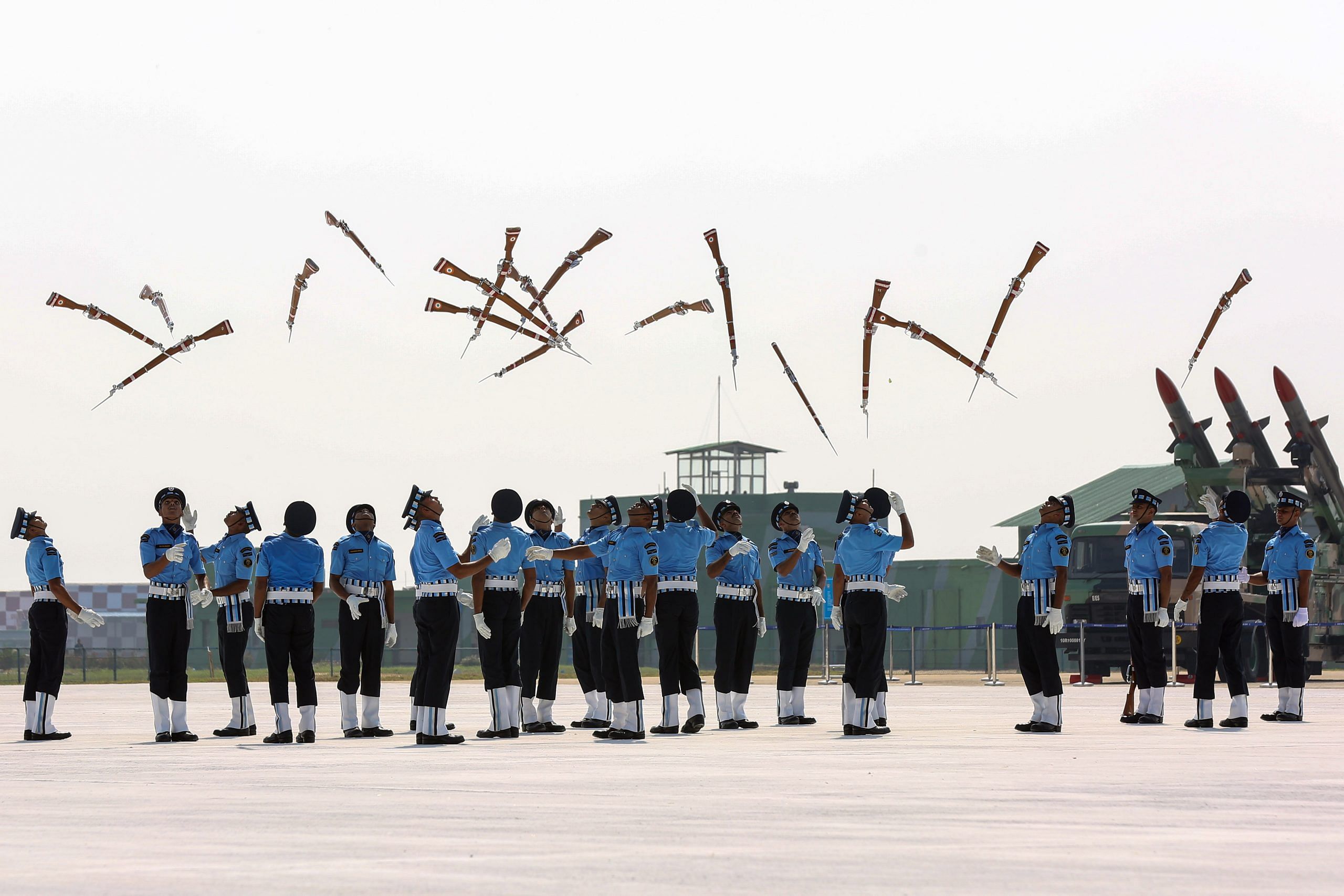 Grace, agility & might — IAF paints Sangam skies with aerial ballet on Air Force Day