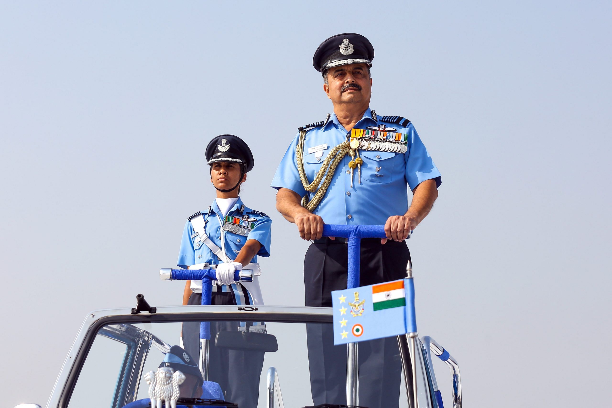 Air Chief Marshal V.R. Chaudhari inspects the Guard of Honour | Suraj Singh Bisht | ThePrint
