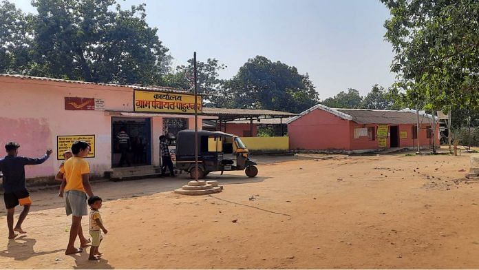 The panchayat office at Pahurnar, Dantewada, where a polling centre is being opened for local residents after decades | Sourav Roy Barman | ThePrint