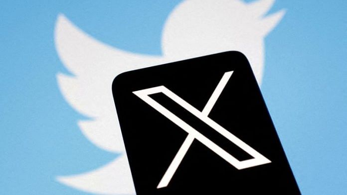 The logo for social media platform X, following the rebranding of Twitter, is seen covering the old logo in this illustration | Reuters/Dado Ruvic