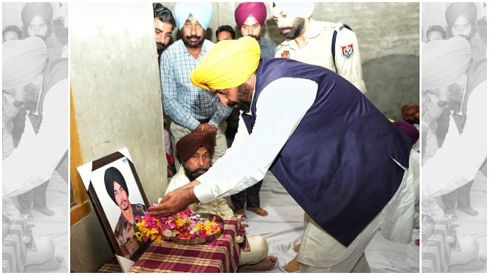 Punjab CM Bhagwant Mann pays tribute to Agniveer Amritpal Singh at his house in Kotli Kalan | Pic credit: X/@BhagwantMann