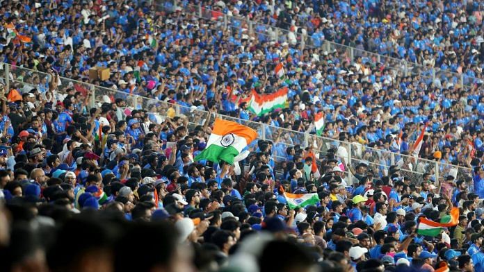 A huge crowd of cricket fans watch the match between India and Pakistan in the ICC Men's Cricket World Cup 2023, at Narendra Modi Stadium, in Ahmedabad | ANI file photo