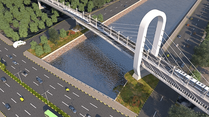 An artist's conceptualisation of the Shunya bridge project | Photo: MMRDA