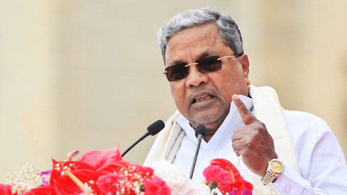 File photo of Karnataka Chief Minister Siddaramaiah in Bengaluru | ANII