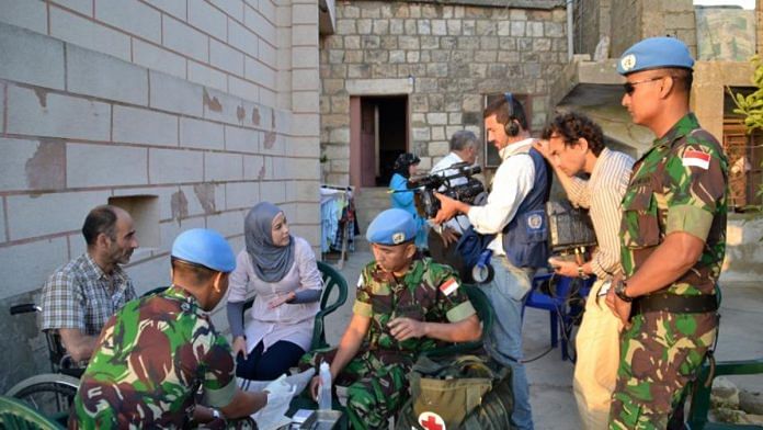 Personnel of the United Nations Interim Force in Lebanon (UNIFIL) | Courtesy: UN/Pasqual Gorriz