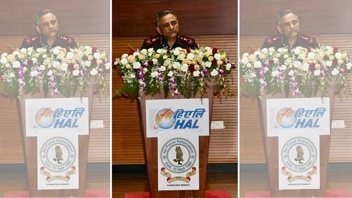 Chief of Defence Staff General Anil Chauhan delivers keynote address at 14th Air Chief Marshal L.M. Katre Memorial Lecture I Pic credit: X/@HQ_IDS_India