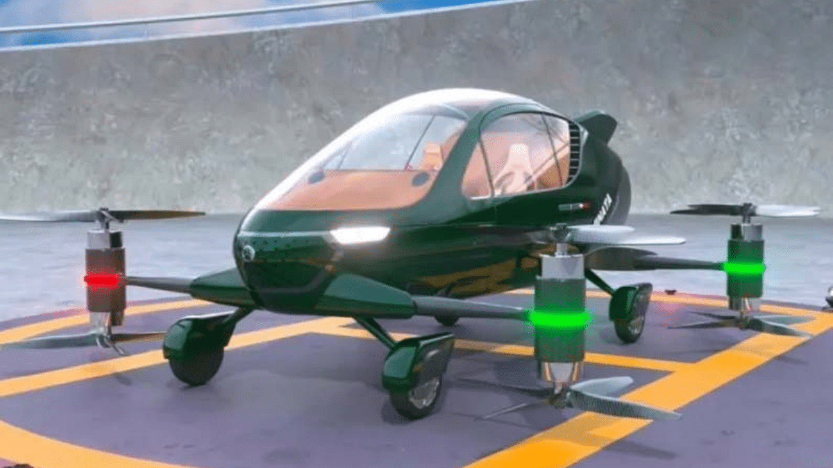 A prototype of the flying car by Chennai-based Vinata Aeromobility | Handout