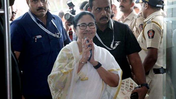 Mamata Banerjee arrives to attend the third meeting of the Opposition bloc, INDIA | ANI