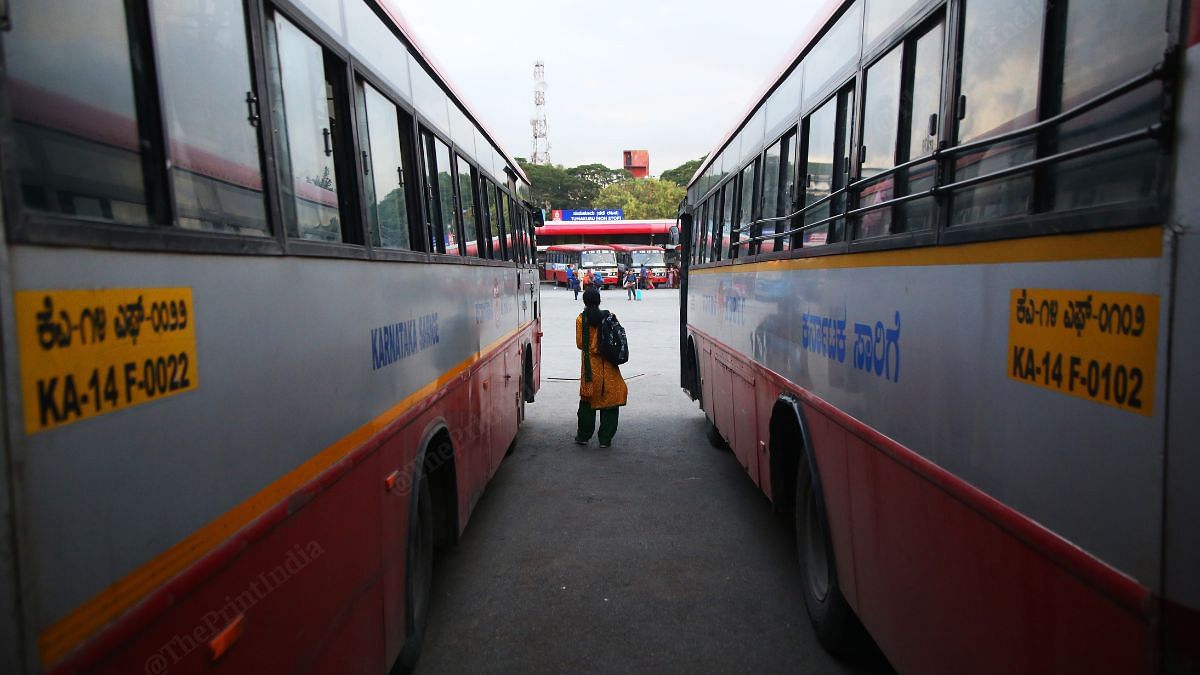 The red buses of KSRTC are free for women | Manisha Mondal, ThePrint