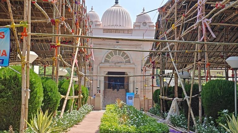 First Durga Puja idol worship in Ramakrishna Mission Delhi. Kumari puja, Belur rituals
