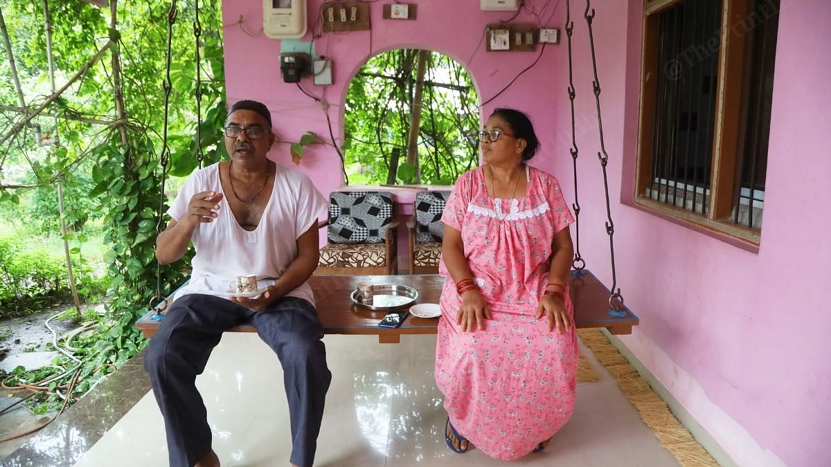 Royenton Kunwarji Jila and his wife are a beneficiaries of the WZO's support. Once a landless farmer, today Jila runs a small business from his home, making kushtis as well as baatis for lighting candles in fire temples. | Manish Mondal | ThePrint 