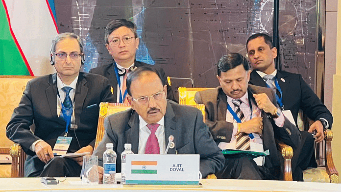 NSA Ajit Doval addresses the second meeting of India-Central Asia Secretaries/National Security Advisers of the Security Councils in Kazakhstan | By Special Arrangement