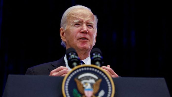 US President Joe Biden delivers remarks as he visits Israel amid the ongoing conflict between Israel and Hamas in Tel Aviv | Reuters