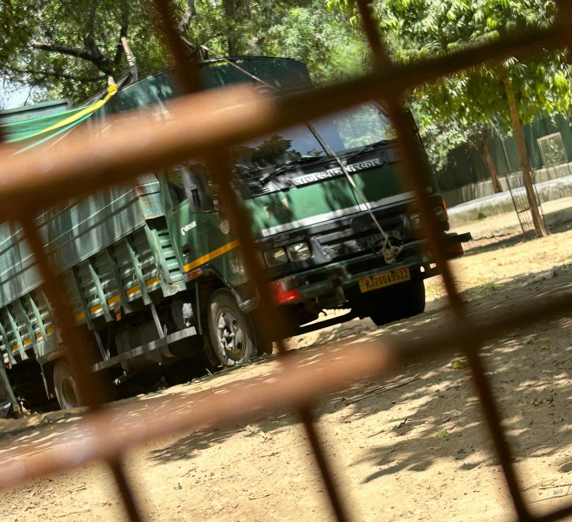 The blurry photo of the truck which allegedly transported deer from the park | by special arrangement 