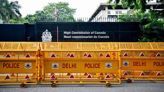 The Canadian High Commission at Shantipath in New Delhi | ANI