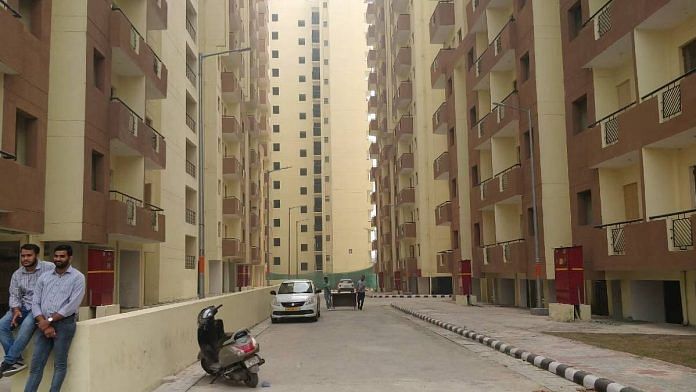 The EWS flats at Kalkaji Extension | Photo: Sukriti Vats | ThePrint