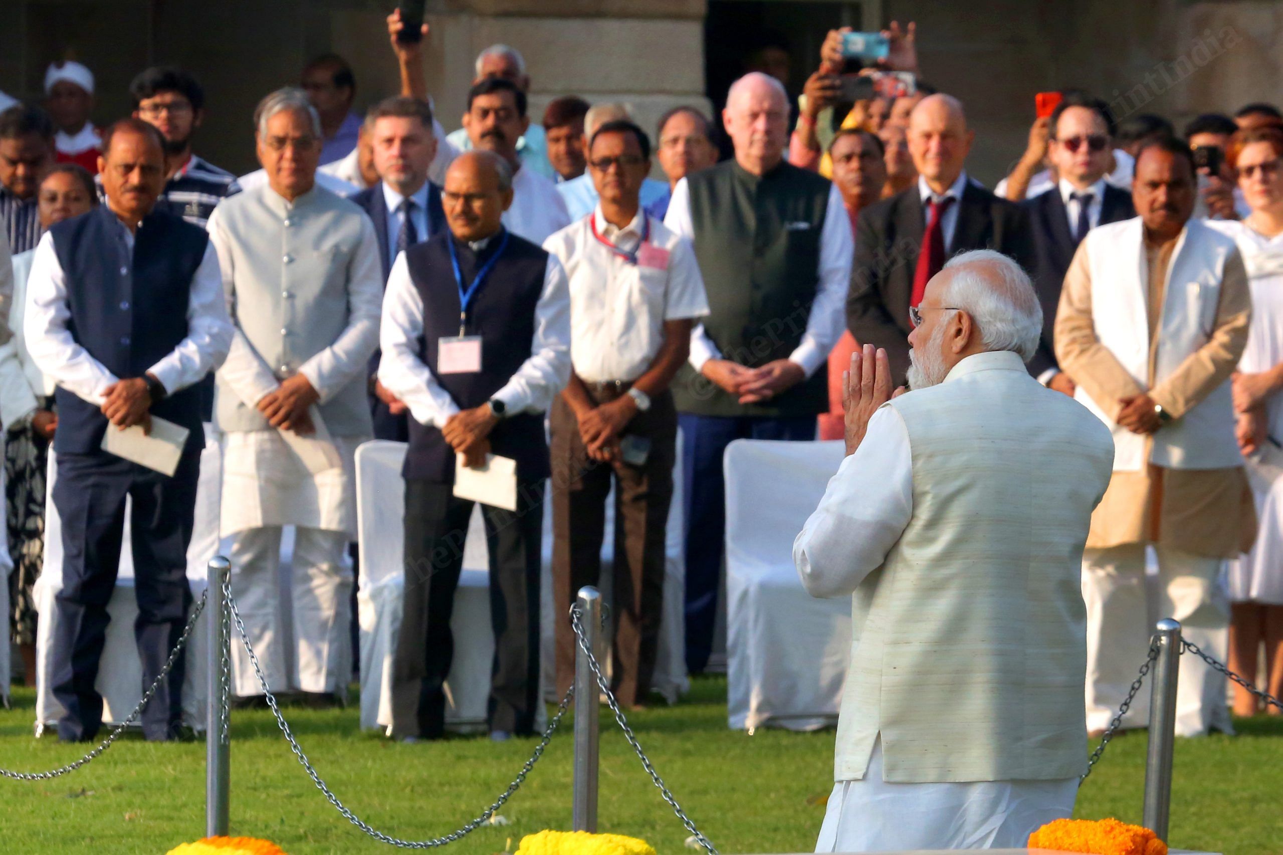 Modi leaving Rajghat | Praveen Jain | ThePrint