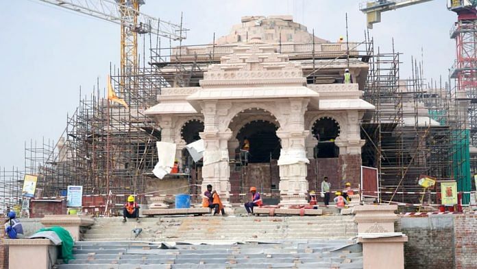 Construction work of Shri Ram Janmabhoomi Temple underway in Ayodhya | ANI
