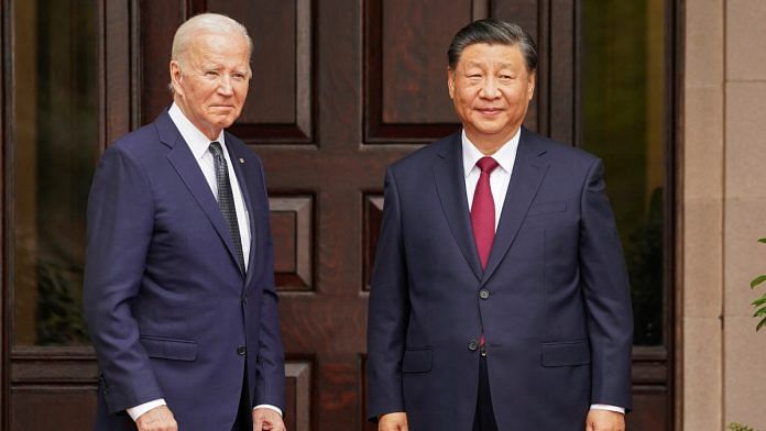 U.S. President Joe Biden meets with Chinese President Xi Jinping at Filoli estate on the sidelines of the Asia-Pacific Economic Cooperation (APEC) summit, in Woodside, California, U.S. | Reuters