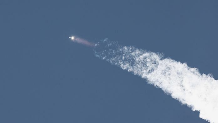 SpaceX's next-generation Starship spacecraft atop its powerful Super Heavy rocket lifts off from the company's Boca Chica launchpad on an uncrewed test flight, near Brownsville, Texas, U.S. | Reuters