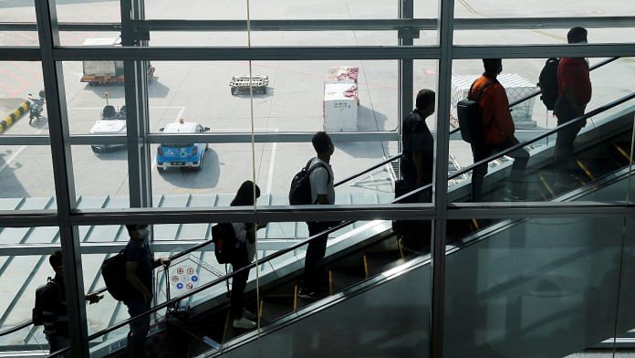 File photo of travelers arriving at Kuala Lumpur International Airport (KLIA) under Malaysia-Singapore Vaccinated Travel Lane (VTL) programme | Reuters