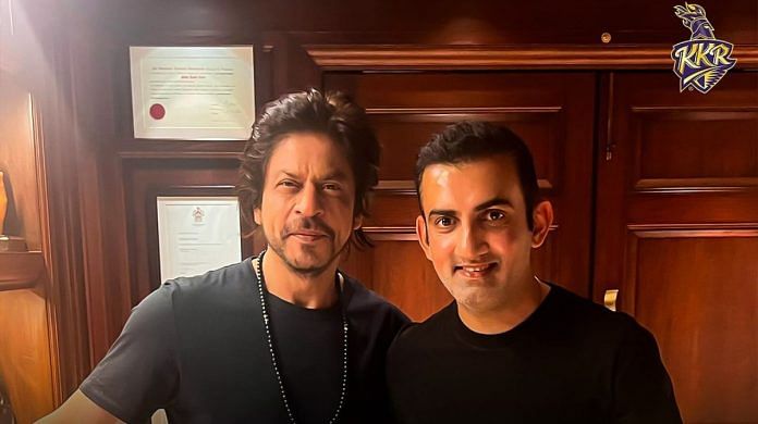 Gautam Gambhir with Shah Rukh Khan | Instagram /@Gautam Gambhir