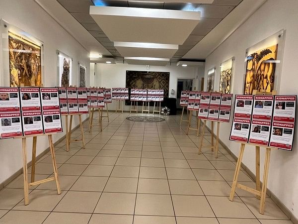 Delhi: Israel Embassy displays posters of citizens held hostage by Hamas