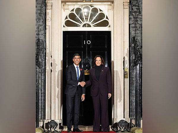 US Vice President Kamala Harris discusses Israel-Hamas conflict with UK PM Rishi Sunak