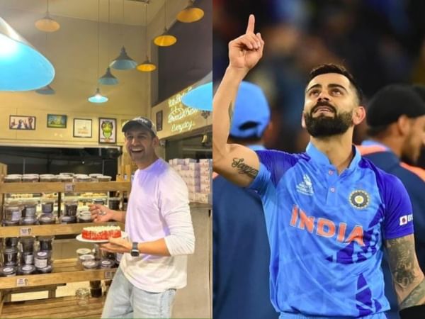 Kartik Aaryan binges on cake to celebrate Virat Kohli's 49th ODI century