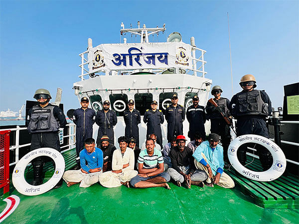 Indian Coast Guard Ship Arinjay apprehends Pakistani fishing boat in Arabian Sea