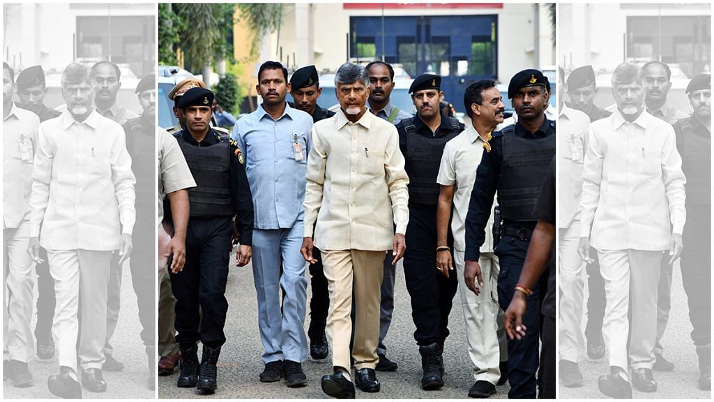 Former Andhra Pradesh Chief Minister and TDP chief N. Chandrababu Naidu walks out of Rajahmundry jail after he was granted interim bail | ANI