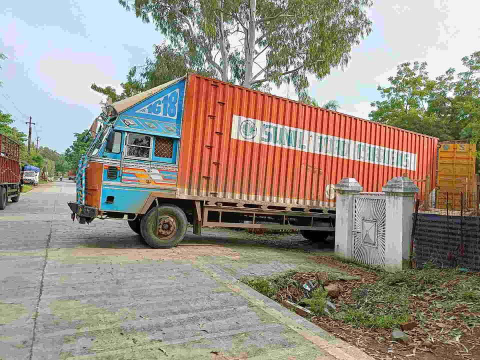 A loaded truck at the Dewas industrial area | Krishan Murari | ThePrint